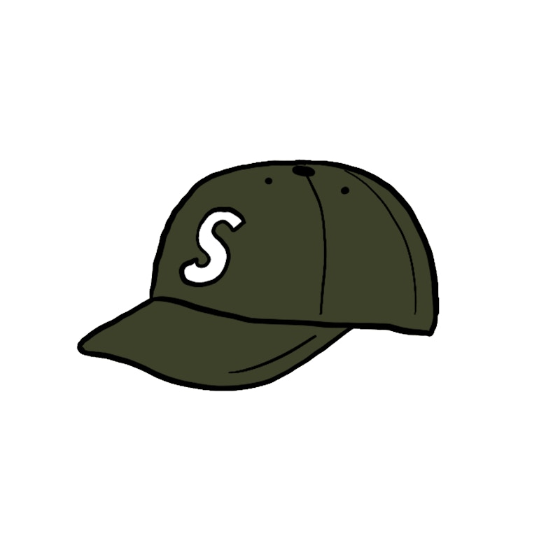 Supreme Fine Wale Corduroy S Logo 6-Panel Olive