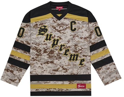Supreme Fire & Ice Hockey Jersey Digital Camo Buy Supreme Fire & Ice Hockey Jersey Digital Camo