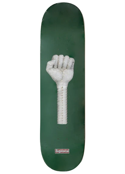 supreme-fist-skateboard-deck-green
