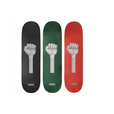 Supreme Fist Skateboard Deck Set Multicolor