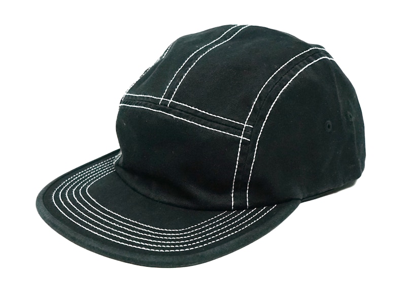 Buy Supreme Topi Camp Fitted Patch Belakang Hitam