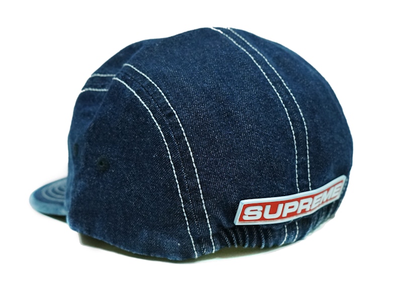 Order Supreme Topi Denim Fitted Patch Belakang Camp