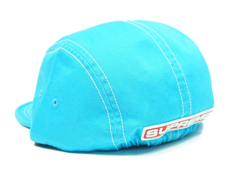 Order Supreme Gorra Ajustada Rear Patch Camp Azul Neón