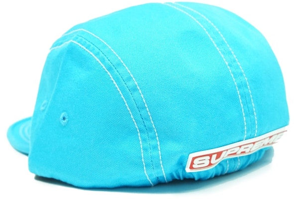 Supreme Gorra Ajustada Rear Patch Camp Azul Neón Order Supreme Gorra Ajustada Rear Patch Camp Azul Neón