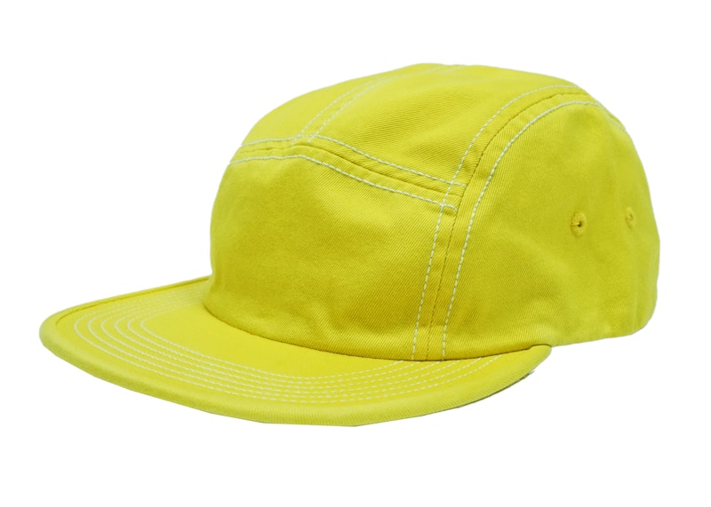 Supreme Fitted Rear Patch Camp Cap Yellow