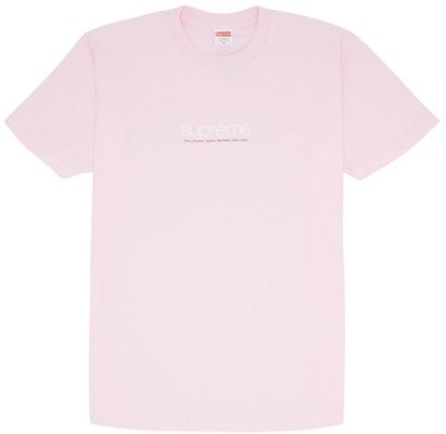 Supreme Five Boroughs Tee Light Pink Buy Supreme Five Boroughs Tee Light Pink