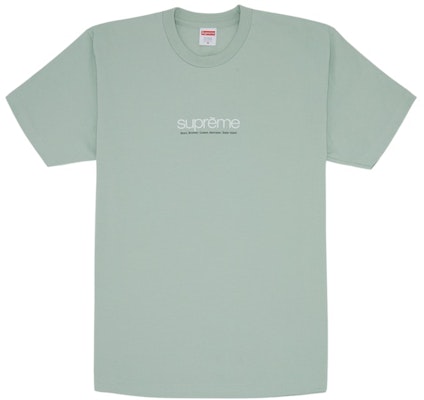 Supreme Five Boroughs Tee Pale Aqua Buy Supreme Five Boroughs Tee Pale Aqua