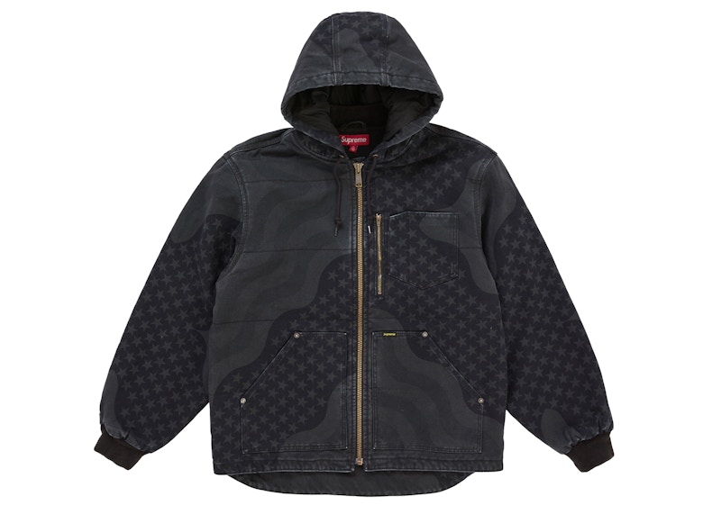 ジャケット・アウター Supreme Flag Quilted Hooded Work Jacket Buy Supreme Flag Quilted Hooded Work Jacket Black - Novelship