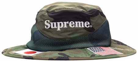 Supreme Flags Boonie Woodland Camo Supreme Flags Boonie Woodland Camo