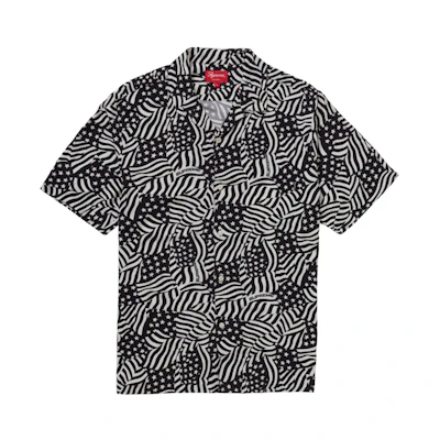 Supreme Flags Rayon S/S Shirt Black Flags