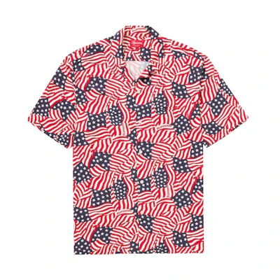 Supreme Flags Rayon SS Shirt Flags