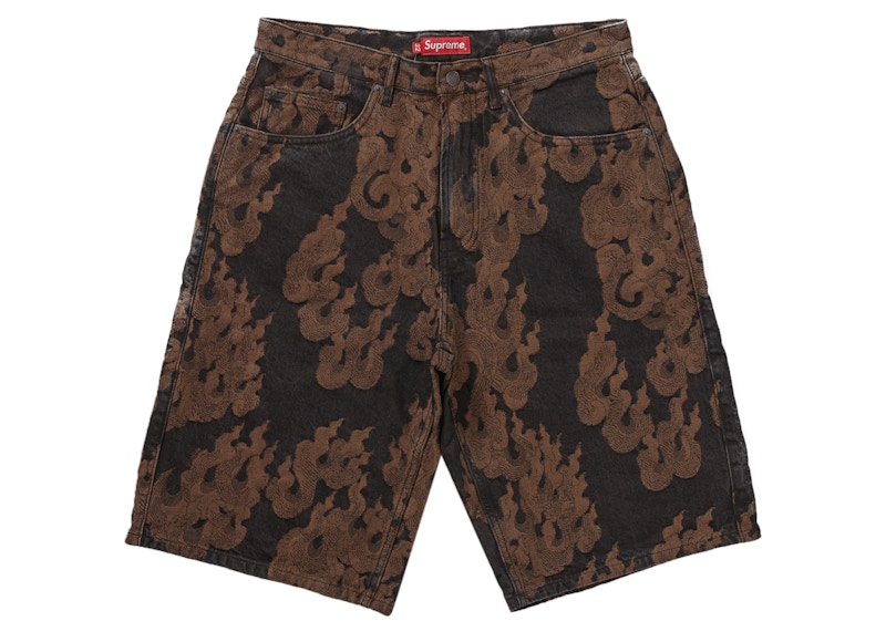 Supreme Flames Jacquard Denim Short