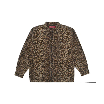 Supreme Flannel Pajama Shirt Leopard