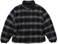 Buy Supreme Flannel Reversible Puffer Jacket Black