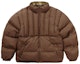 Lookbook Supreme Flannel Reversible Puffer Jacket Brown