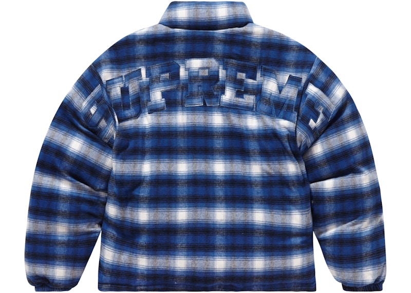 Order Supreme 灰色可翻转格纹羽绒夹克