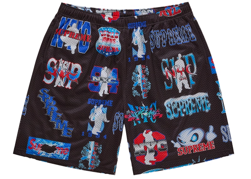Supreme Flash Mesh Short Black