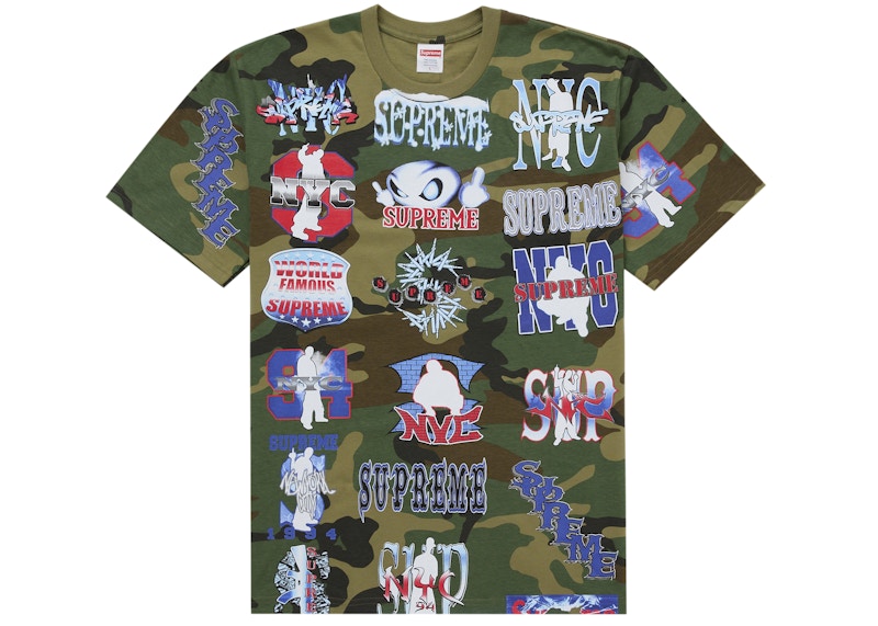 Supreme Flash Tee Woodland Camo