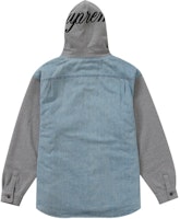 Supreme Baju Denim Berhud Fleece Biru Lookbook Supreme Baju Denim Berhud Fleece Biru