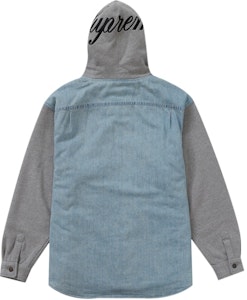 藍色Supreme抓毛連帽牛仔襯衫 Lookbook 藍色Supreme抓毛連帽牛仔襯衫