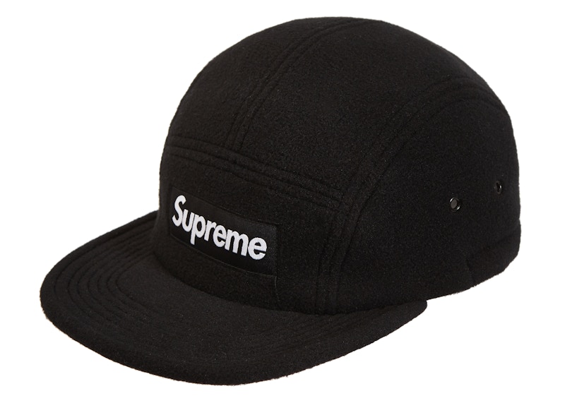 Supreme Fleece Pullcord Camp Cap Black