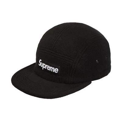 Supreme Fleece Pullcord Camp Cap Black