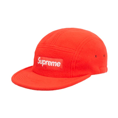 Supreme Fleece Pullcord Camp Cap Coral