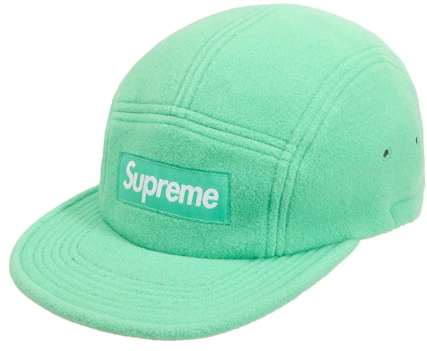 supreme-fleece-pullcord-camp-cap-green