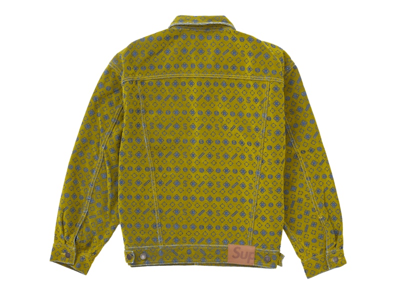 Order Supreme フロック加工デニムトラッカージャケット マスタード