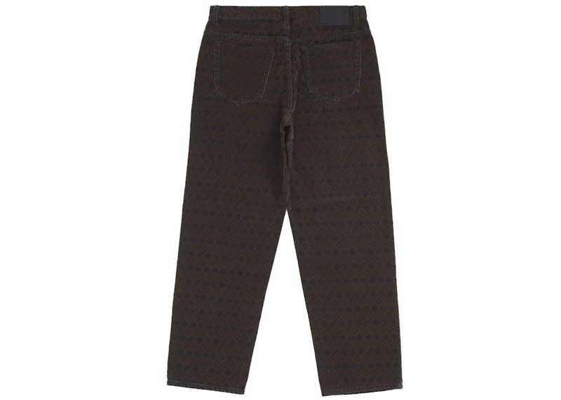 Supreme Flocked Loose Fit Jean Brown 圖 2