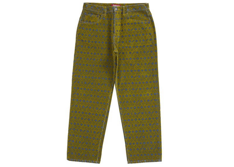 Supreme Flocked Loose Fit Jean Mustard