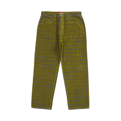 Supreme Flocked Loose Fit Jean Mustard