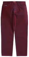 Supreme Flocked Regular Jean Red Supreme Flocked Regular Jean Red