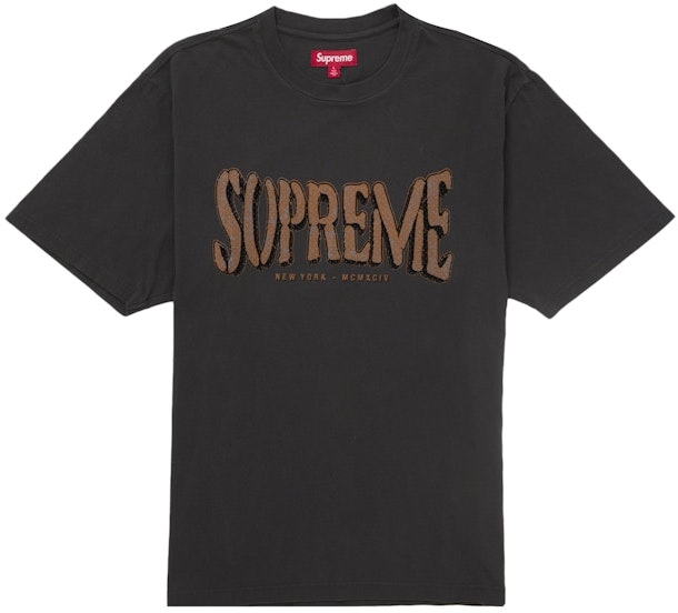supreme-flocked-washed-s-s-top-black