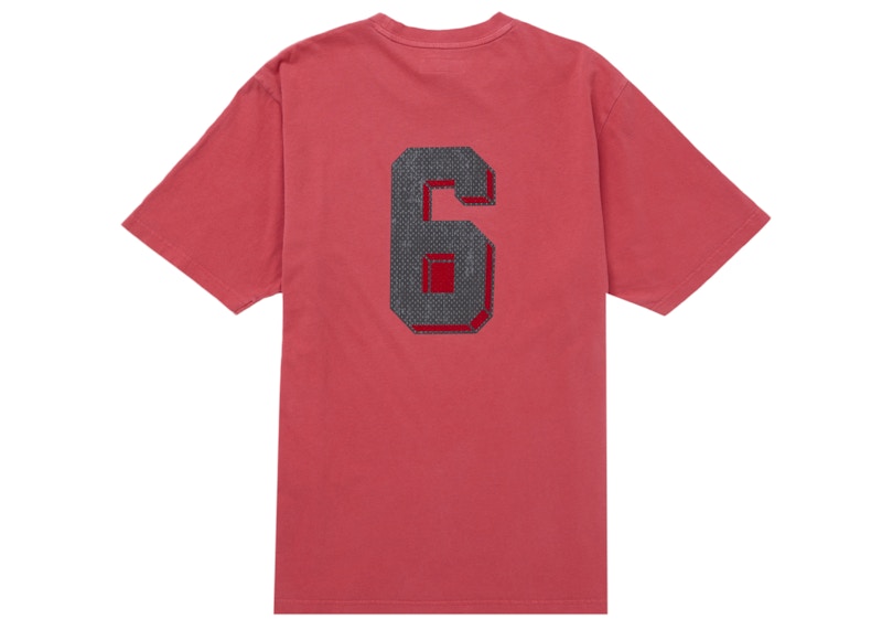Supreme Flocked Washed S/S Top Red 圖 2