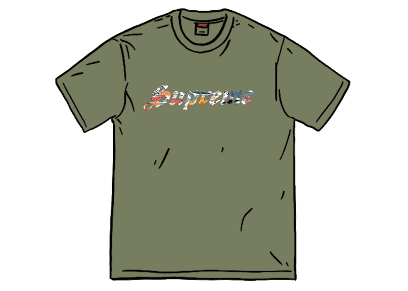 Supreme Floral Appliqué S/S Top Olive