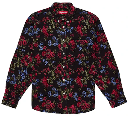 Camisa de Franela Floral Negra Supreme Buy Camisa de Franela Floral Negra Supreme