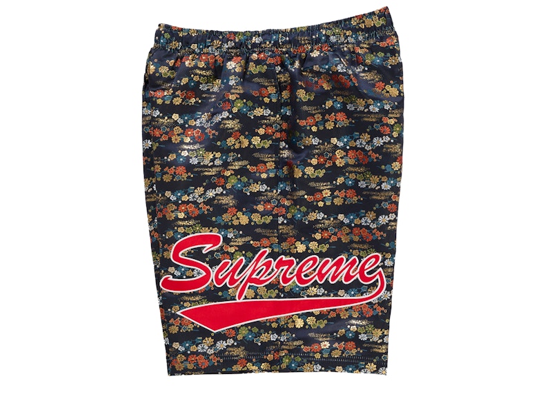 Order Supreme Floral Jacquard Short Navy