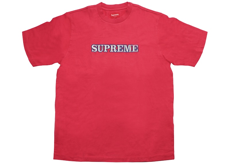 Buy Supreme Floral Logo Tee Dusty Red - Novelship