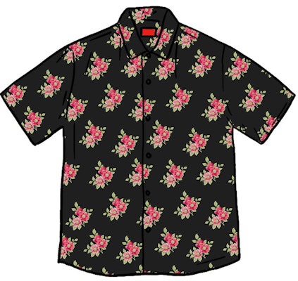 Buy Supreme Floral Rayon S S Shirt Black Novelship