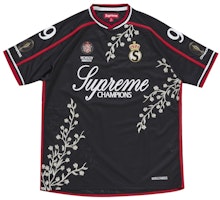 Supreme Floral Soccer Jersey Black Supreme Floral Soccer Jersey Black