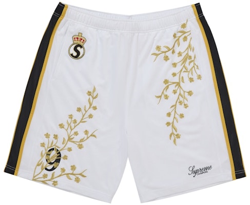 Supreme Floral Soccer Short White Buy Supreme Floral Soccer Short White