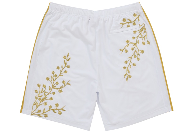 Order Supreme 花卉足球短裤 白色