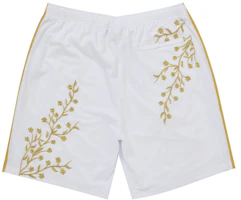 Order Supreme 花卉足球短褲 白色