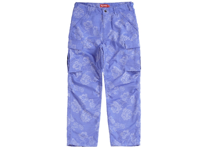 Supreme Floral Tapestry Cargo Pant Blue