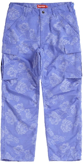 supreme-floral-tapestry-cargo-pant-blue