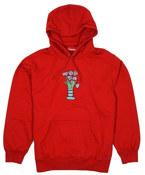 supreme-flowers-hooded-sweatshirt-red