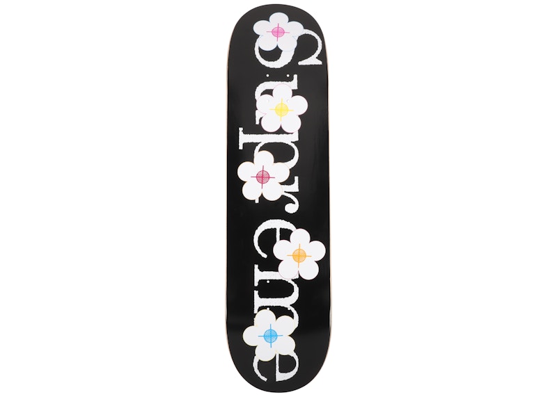 Buy Supreme Bunga Dek Skateboard Hitam