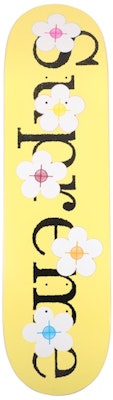 Supreme Flowers Skateboard Deck Yellow Buy Supreme Flowers Skateboard Deck Yellow