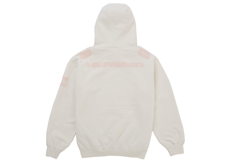 Order Supreme Jersi Bola Hoodie Lengan Panjang Putih